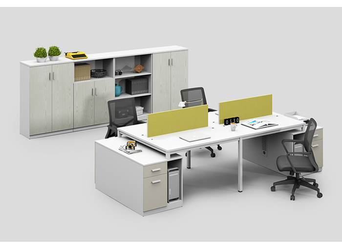 時尚板式四人屏風工作位 時尚板式四人屏風工作位