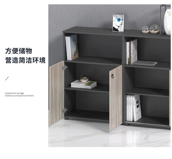 辦公室落地儲物小柜落地中柜矮公司檔案資料收納文件柜