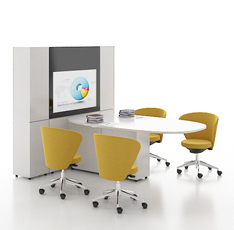 多功能可旋轉(zhuǎn)會(huì)議桌 47寸電視會(huì)議臺(tái)--G-JGZTSU20