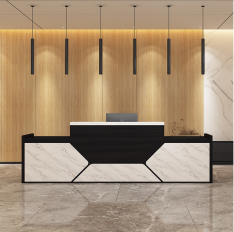 辦公前臺公司美容院接待臺吧臺柜簡約長方形服裝店收銀柜臺